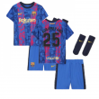 2021-2022 Barcelona Infants 3rd Kit (AUBAMEYANG 25)