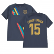 2022-2023 Barcelona Pre-Match Training Shirt (Obsidian) - Kids (A INIESTA 8)