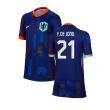 2024-2025 Netherlands Away Shirt (Kids) (F De Jong 21)