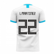 Argentina 2025-2026 Home Concept Football Kit (Libero) (L MARTINEZ 22)