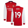 Arsenal 2021-2022 Long Sleeve Home Shirt (PEPE 19)