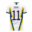 Bosnia 2023-2024 Away Concept Football Kit (Libero) (DZEKO 11)