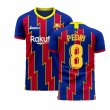 Catalonia 2025-2026 Home Concept Football Kit (Libero) (PEDRI 8)
