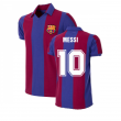 FC Barcelona 1980 - 81 Retro Football Shirt (MESSI 10)
