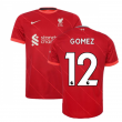 Liverpool 2021-2022 Home Shirt (Kids) (GOMEZ 12)