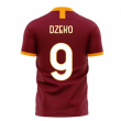 Roma 2025-2026 Home Concept Football Kit (Libero) - No Sponsor (DZEKO 9)