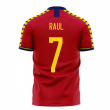 Spain 2023-2024 Home Concept Football Kit (Libero) (RAUL 7)