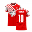 Switzerland 2024-2025 Retro Concept Football Kit (Libero) (Your Name)