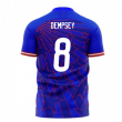 USA 2023-2024 Away Concept Football Kit (Libero) (DEMPSEY 8)