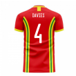 Wales 2025-2026 Home Concept Football Kit (Libero) (DAVIES 4)