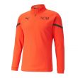 2021-2022 AC Milan Pre-Match Half Zip Top (Red)