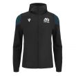 2023-2024 Scotland Rugby Travel Full Zip Hoodie (Black) - Kids