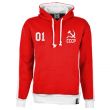 Soviet Union (CCCP) Number 01 Retro Hoodie - Red