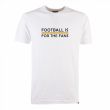 Amber Football is for the Fans - White T-Shirt
