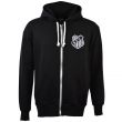 Santos Zipped Hoodie - Black