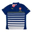 2014-15 Arsenal Puma Hooped Polo Shirt (Navy)