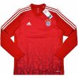 2015-16 Bayern Munich Adidas Authentic Pre-Match Training Long Sleeve Shirt (Red)