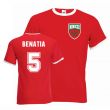 Medhi Benatia Morocco Ringer Tee (red)