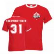 Bastian Schweinsteiger Bayern Munich Ringer Tee (red)