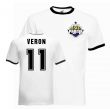 Juan Veron Parma Ringer Tee (white-black)