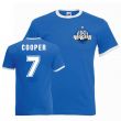 Davie Cooper Rangers Ringer Tee (blue)