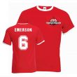 Emerson Middlesborough Ringer Tee (red)