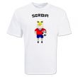 Serbia Mascot Soccer T-shirt