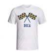 Boca Juniors Waving Flags T-shirt (white)