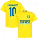 Sweden Ibrahimovic 10 Team T-Shirt - Yellow