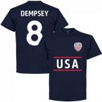USA Dempsey 8 Team T-Shirt - Navy