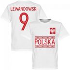 Poland Lewandowski 9 Team T-Shirt - White