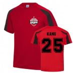 Nwankwo Kanu Arsenal Sports Training Jersey (Red)
