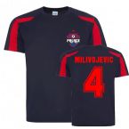 Luka Milivojevic Crystal Palace Sports Training Jersey (Navy-Red)