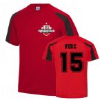 Nemanja Vidic Man Utd Sports Training Jersey (Red)