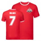 James Milner Liverpool Ringer Tee (Red)