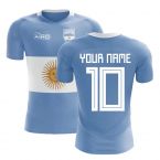 2023-2024 Argentina Flag Concept Football Shirt (Your Name)
