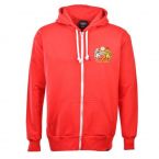 Manchester Reds Retro Zipped Hoodie