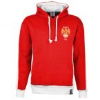 Manchester Reds 1970s Style Retro Hoodie