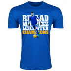 Riyad Mahrez Leicester City Player T-Shirt (Royal) - Kids