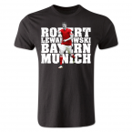 Robert Lewandowski Bayern Munich Player T-Shirt (Black)