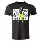 Roberto Firmino Liverpool Player T-Shirt (Black) - Kids