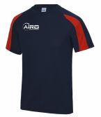 Airo Sportswear Contrast Training Tee (Navy-Red)