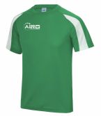 Airo Sportswear Contrast Training Tee (Green-White)