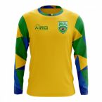 Brazil 2018-2019 Long Sleeve Home Concept Shirt