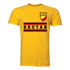 Bhutan Core Football Country T-Shirt (Yellow)