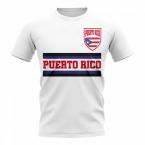 Puerto Rico Core Football Country T-Shirt (White)