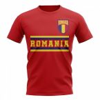 Romania Core Football Country T-Shirt (Red)