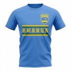 Rwanda Core Football Country T-Shirt (Sky)