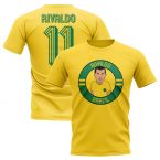 Rivaldo Brazil Illustration T-Shirt (Yellow)