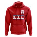 Nepal Core Football Country Hoody (Red)